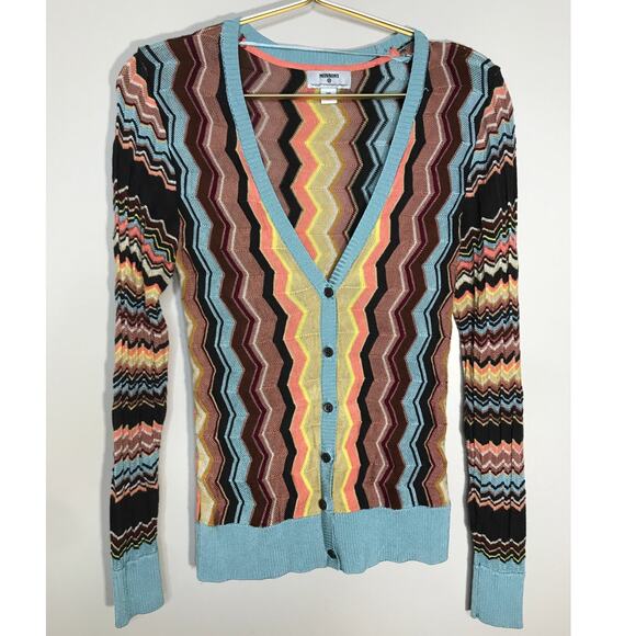 Missoni X Target Cardigan Sweater XS Multicolor Chevron Print - Picture 1 of 8